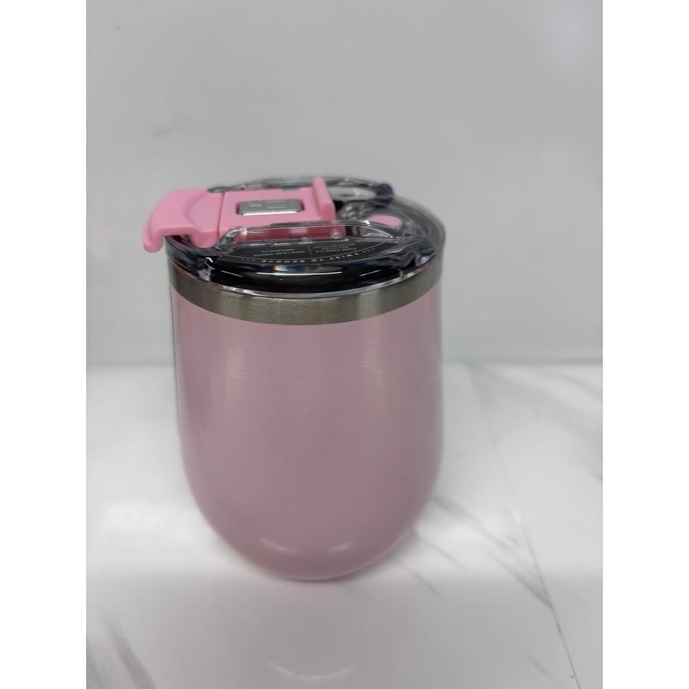 BruMate Uncork'd XL Wine Tumbler 14oz Glitter Pink BevLock Leak Proof Lid NEW - Picture 5 of 10